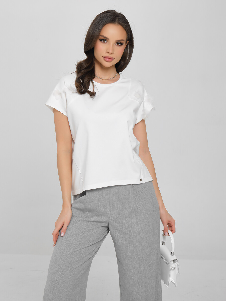 

Футболка, Бежевый;молочный