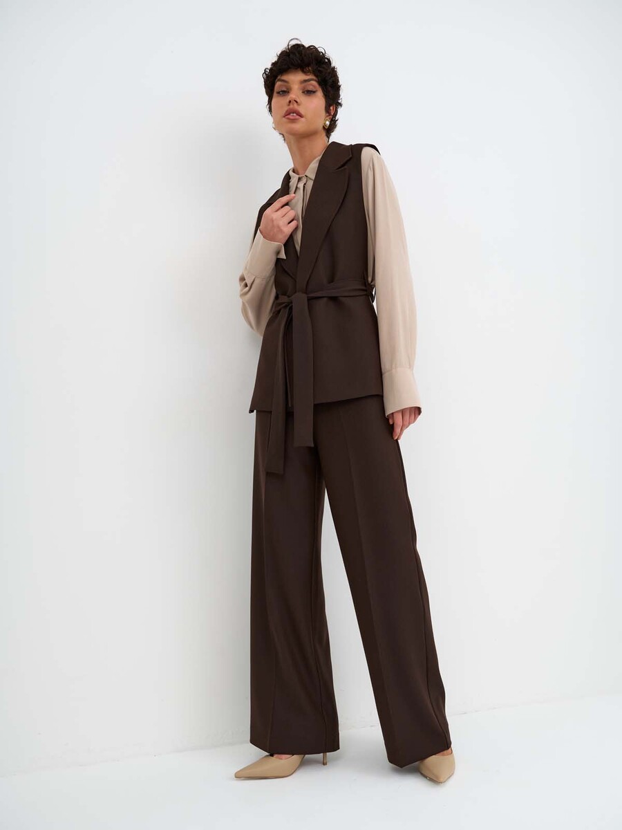 

Брюки, Коричневый;кофе