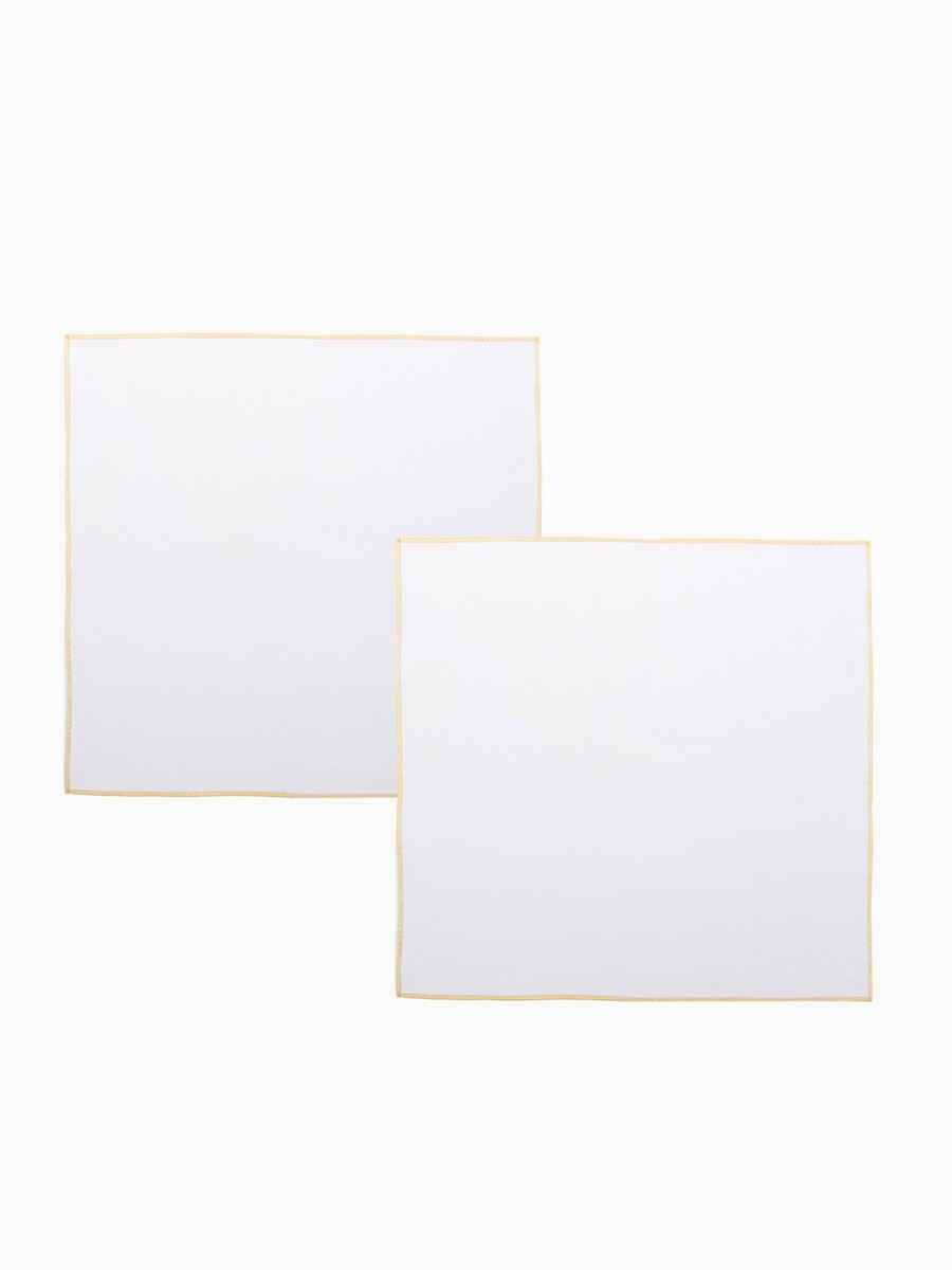 

Набор салфеток, Белый;золотистый