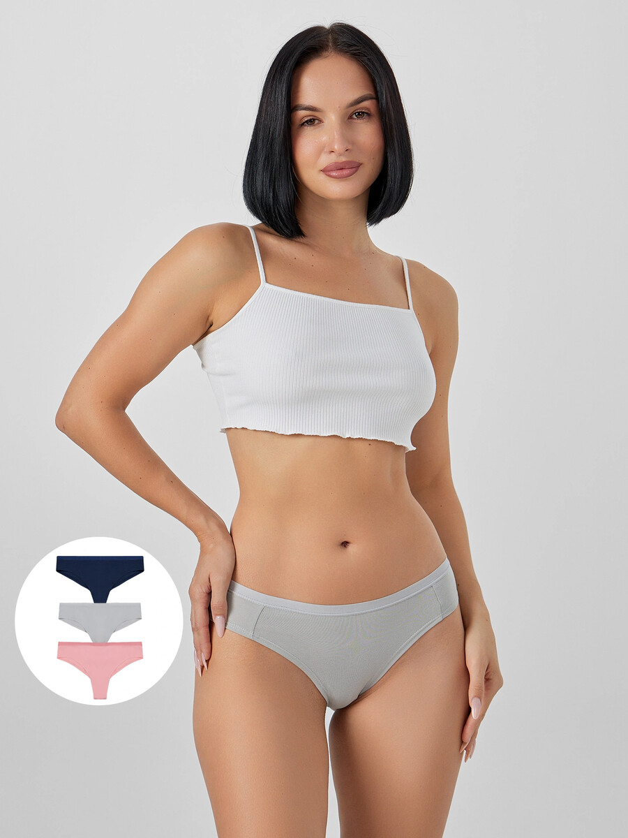 

Трусы женские (3шт.), Серый;серый1