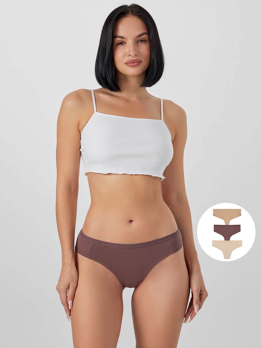 

Трусы женские (3шт.), Коричневый;ирландский кофе1