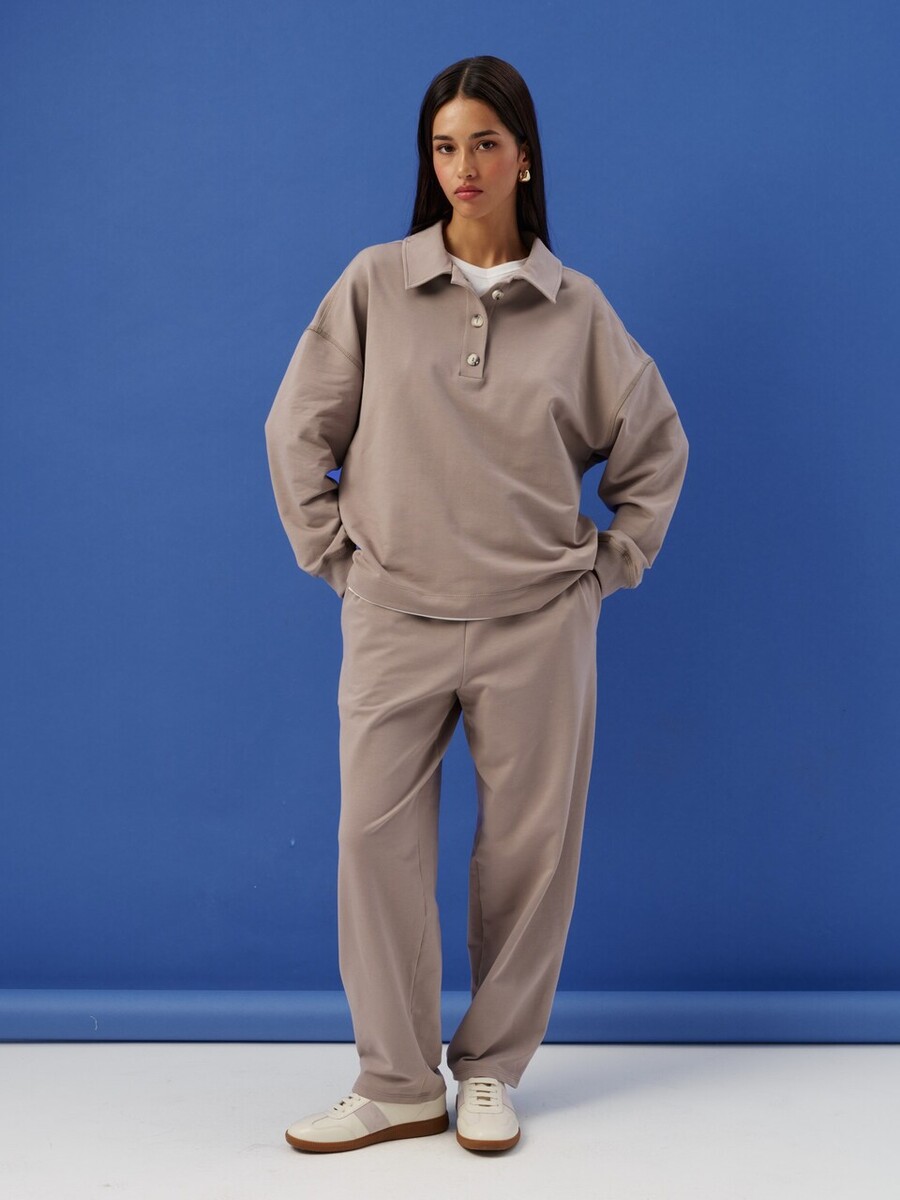 

Брюки, Бежевый;серый