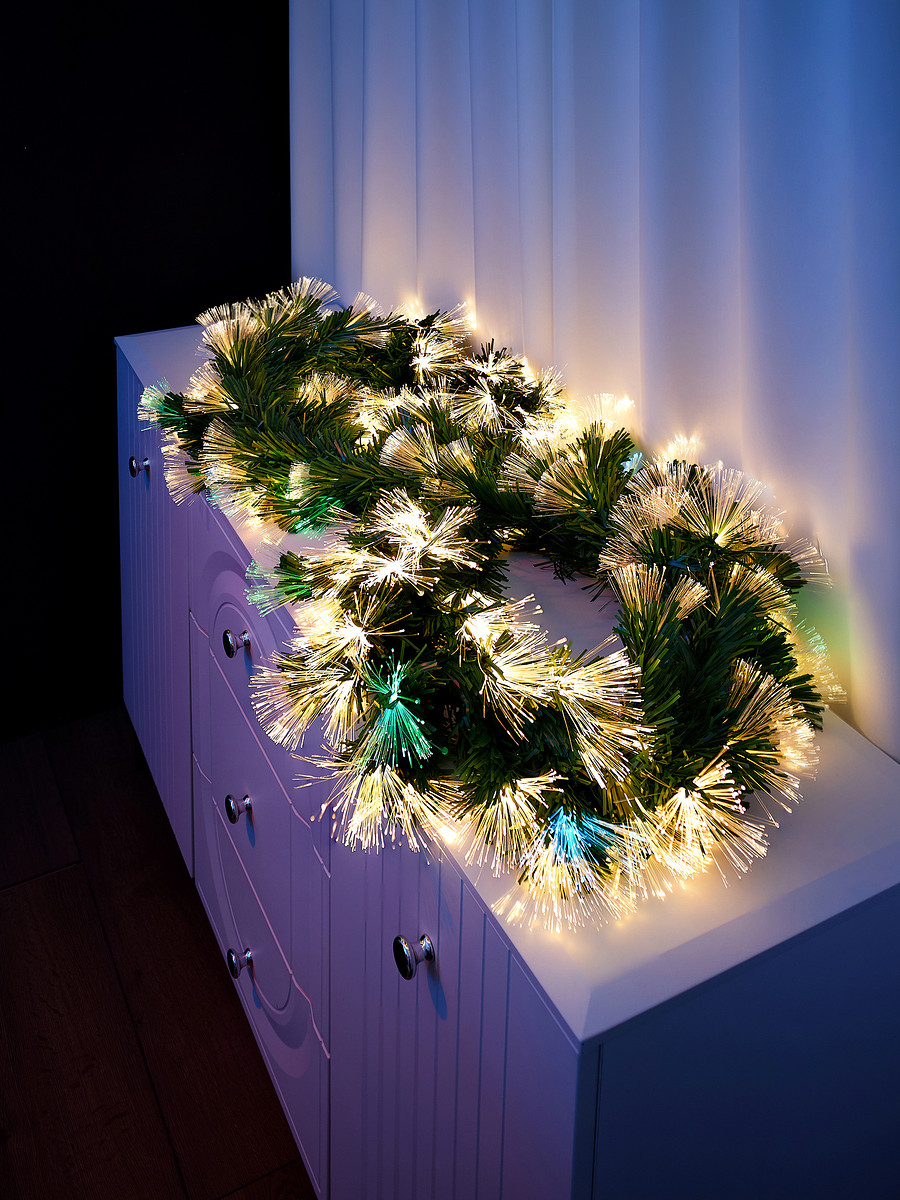 

Хвойная гирлянда фиброоптическая