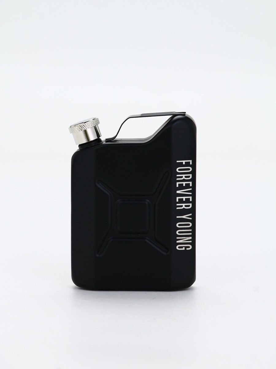 

Фляжка для алкоголя forever young, нержавеющая сталь, 120 мл, Черный