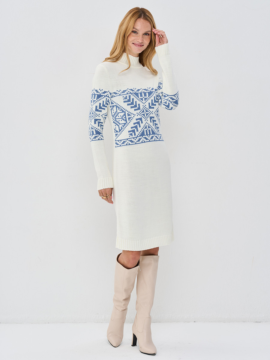 

Платье, Белый;молоко/зимнее утро