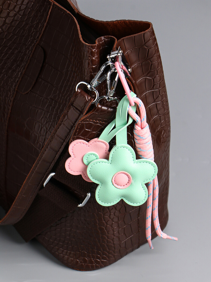 

Брелок для ключей на карабине, Зеленый;розовый