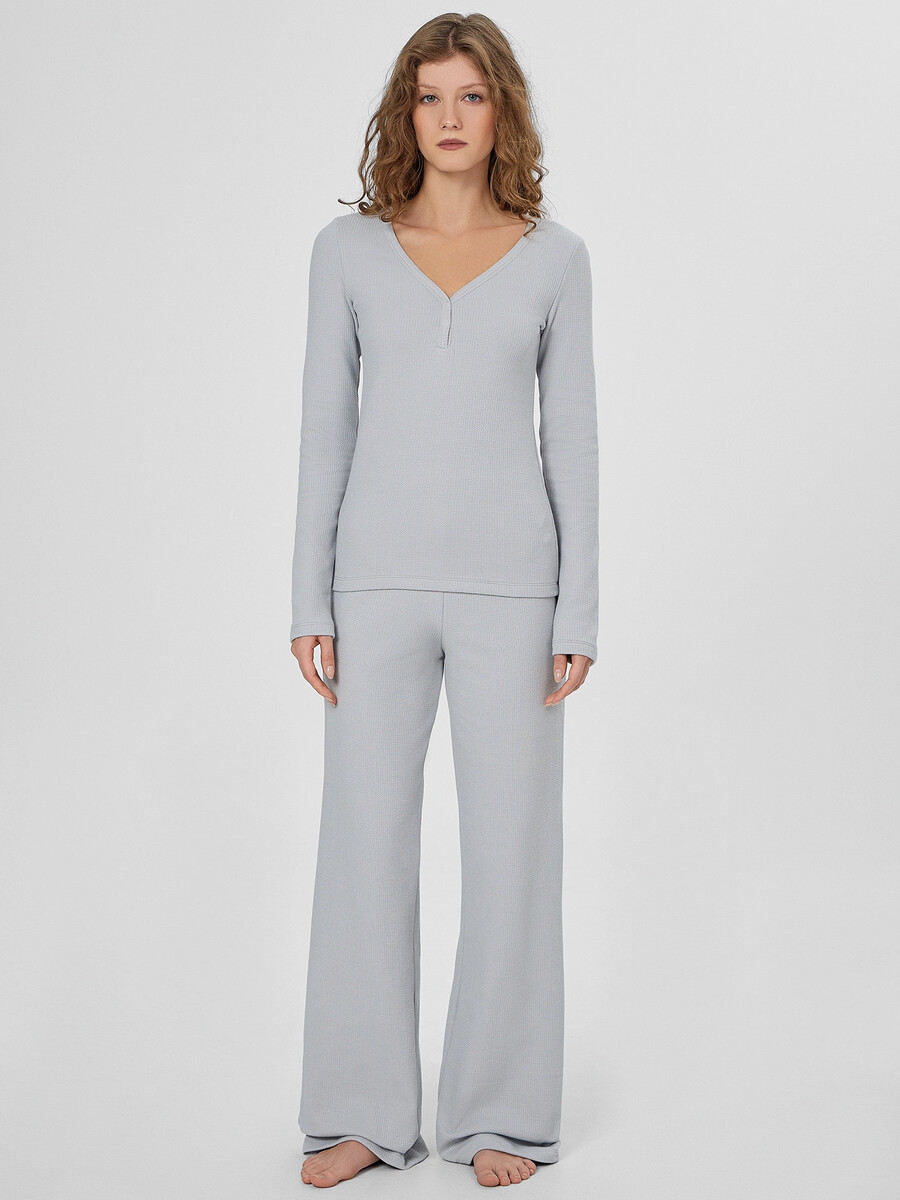 

Комплект домашний женский серый, Серый;св.серый