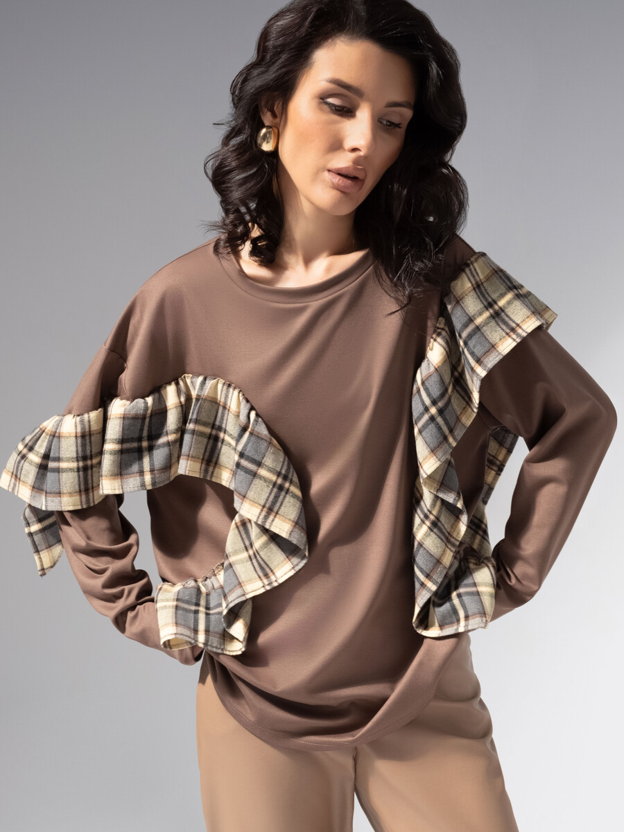 

Лонгслив, Коричневый