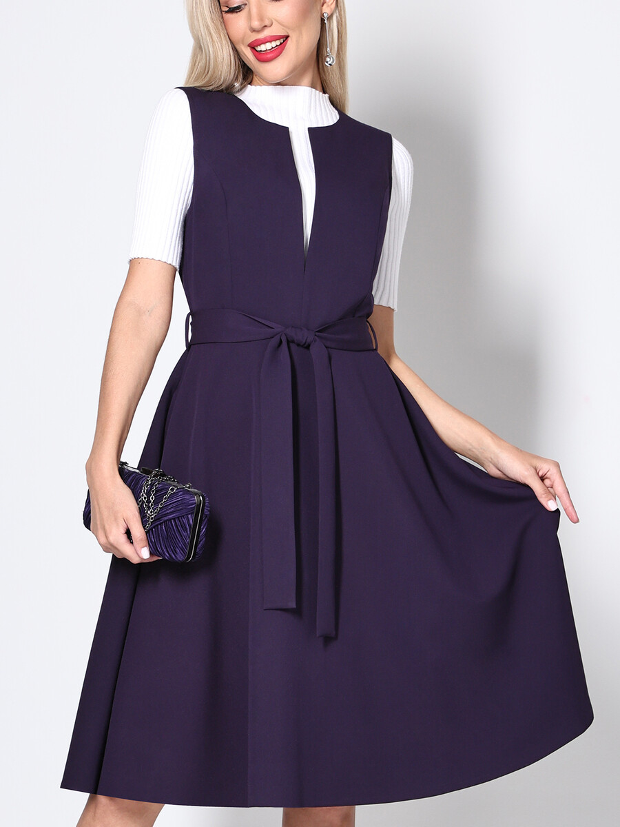 

Сарафан, Фиолетовый;темно-фиолетовый