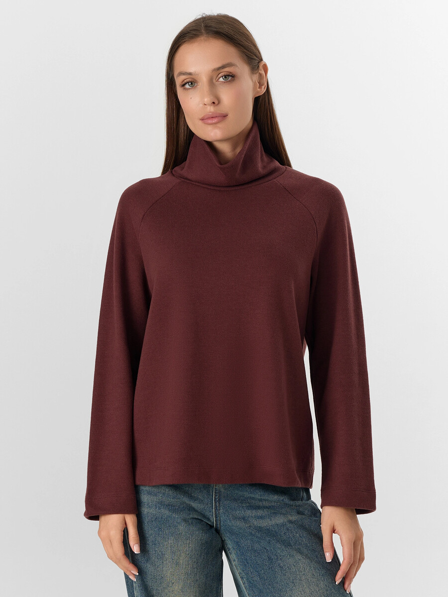 

Джемпер женский бордовый, Бордовый;ромовый