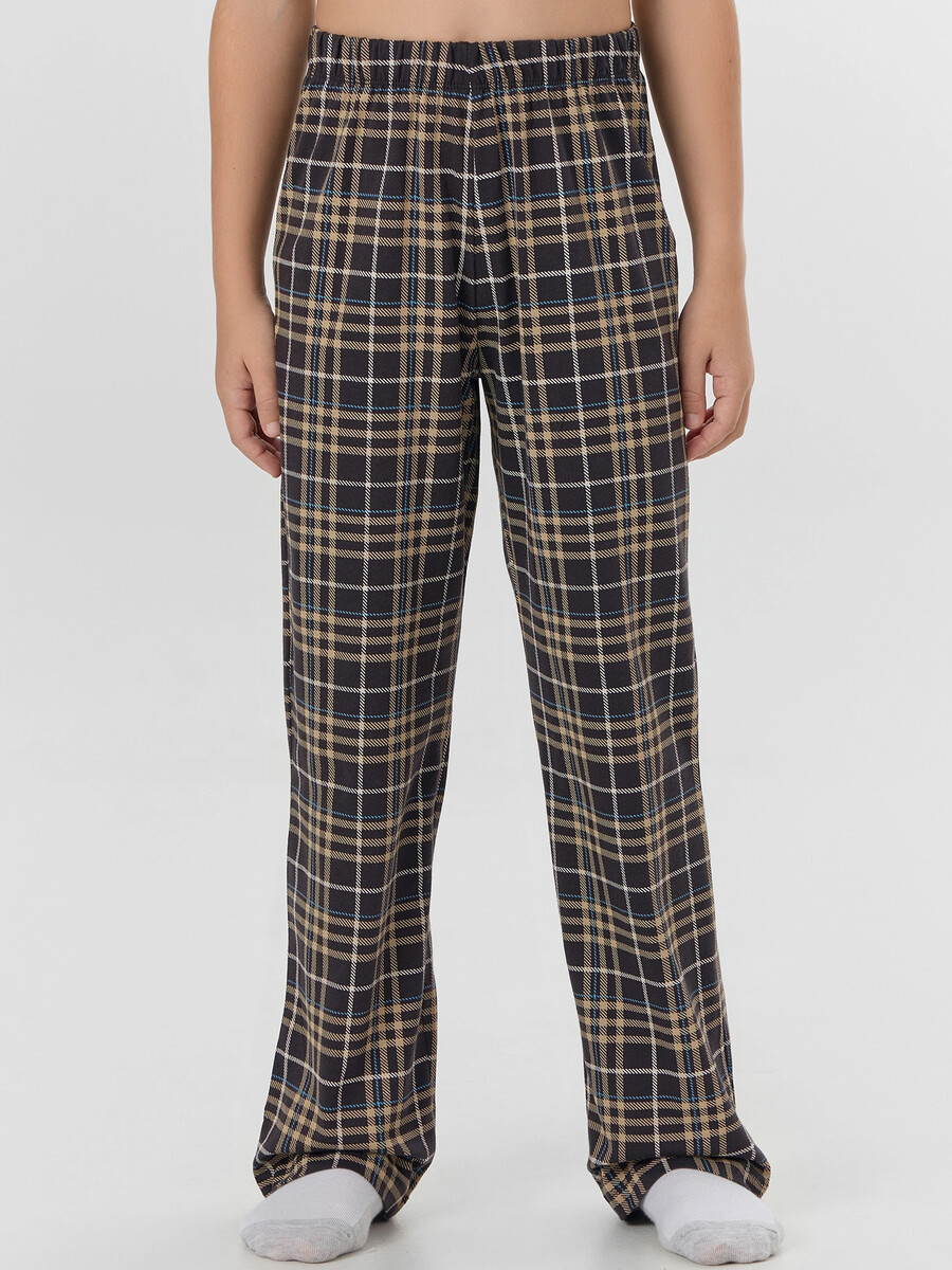 

Брюки для мальчиков домашние, Обсидиановая клетка