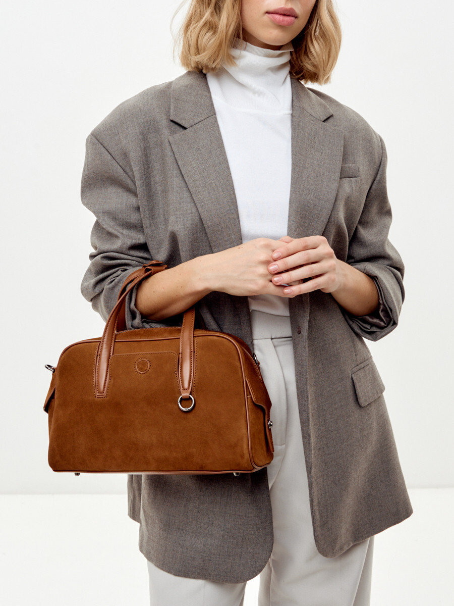 

Сумка, Коричневый;белый