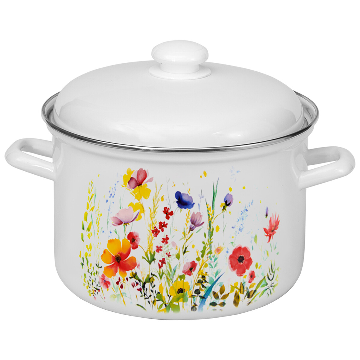 

Кастрюля 1,5л Цветущий луг, Белый