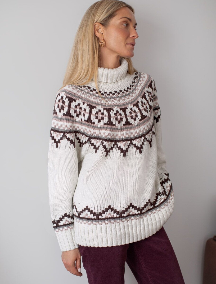 

Свитер, Белый;натуральный белый