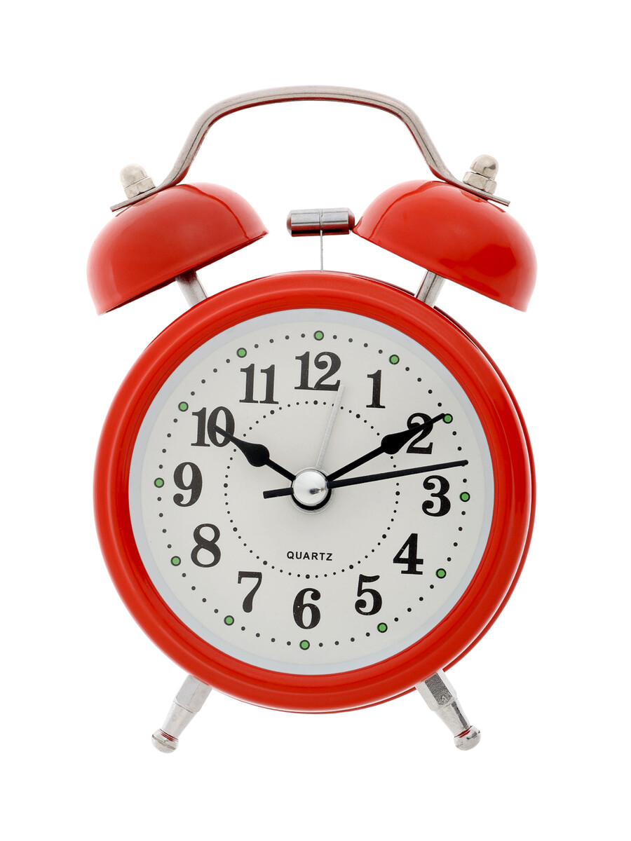 

Часы - будильник настольные, Красный