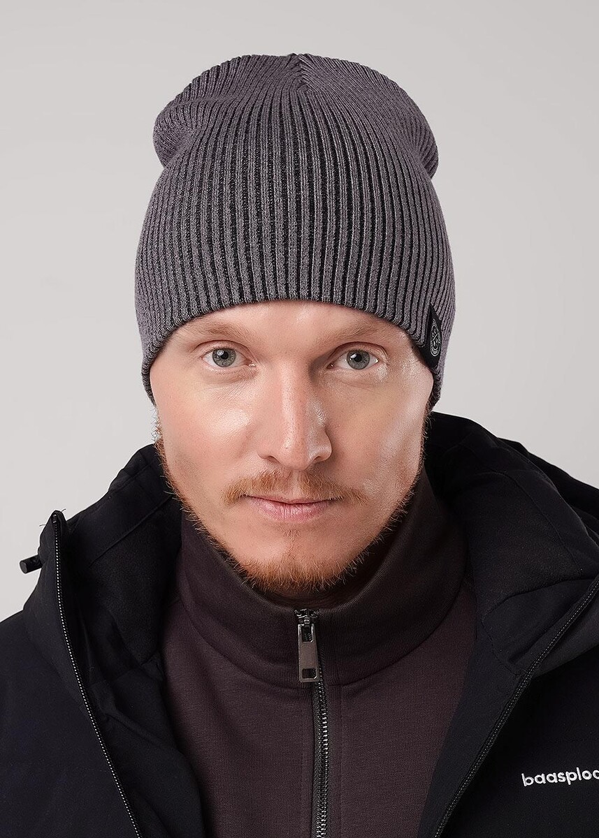 

Шапка, Серый;меланж серый/черный