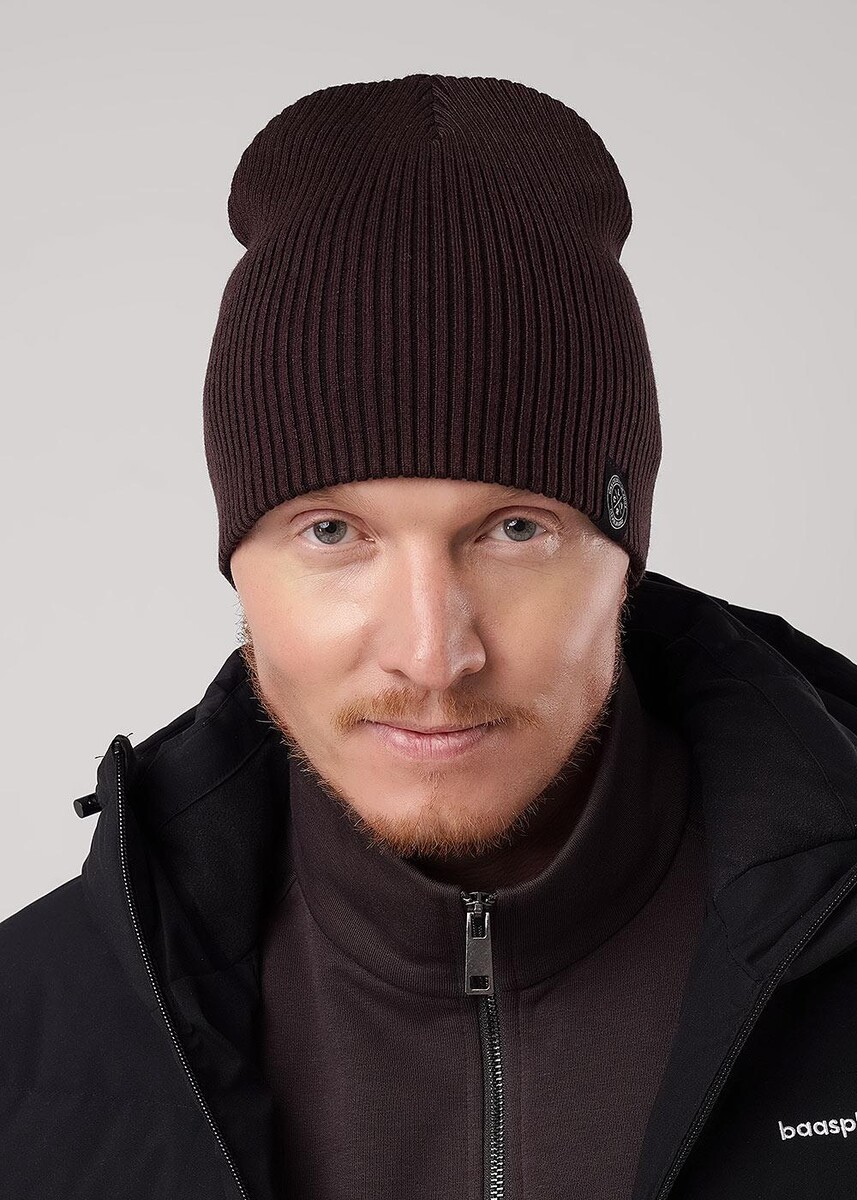 

Шапка, Коричневый;т.коричневый/черный