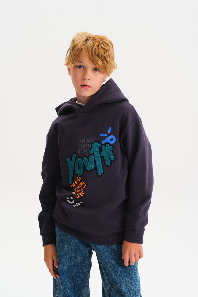 

Толстовка, Серый;темно-серый