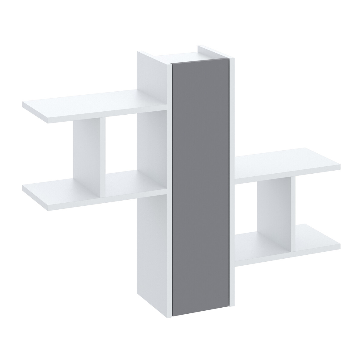 

Полка с дверкой Лайт/МК, Белый;серый;белый/серый шифер