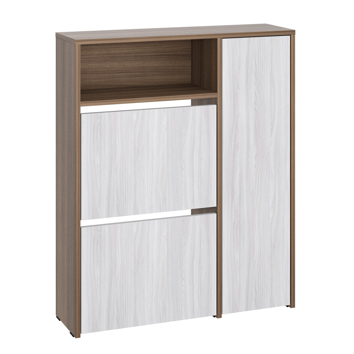 

Обувница (2 секции) с дверкой Лайт/МК, Бежевый;коричневый;шимо темный/шимо светлый