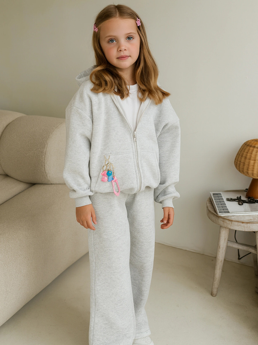 

Комплект для девочек серый, Серый;серый меланж 4306-а