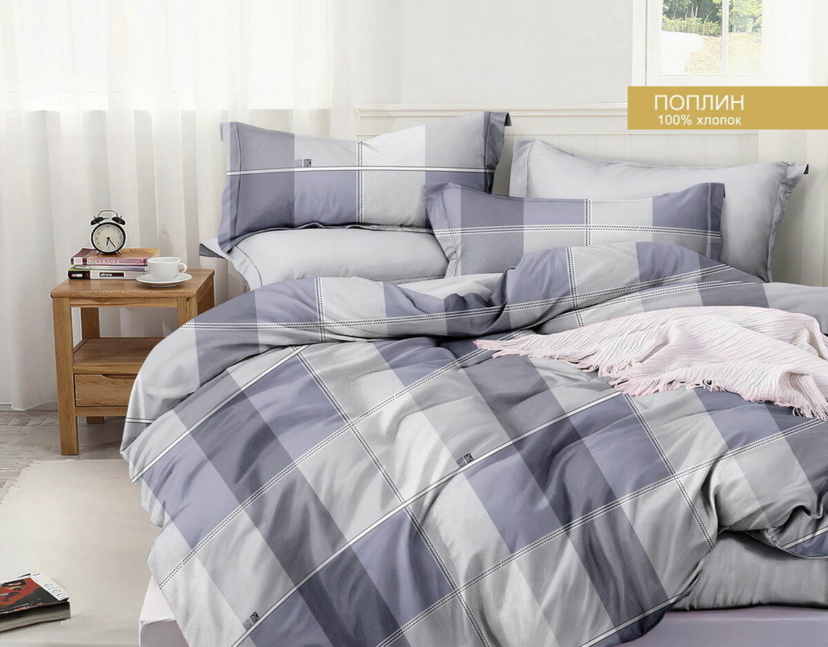 

Постельное белье 2-х сп, Серый
