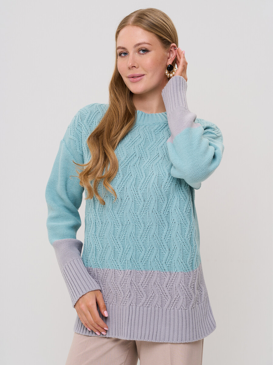 

Джемпер, Бирюзовый;непал/туман