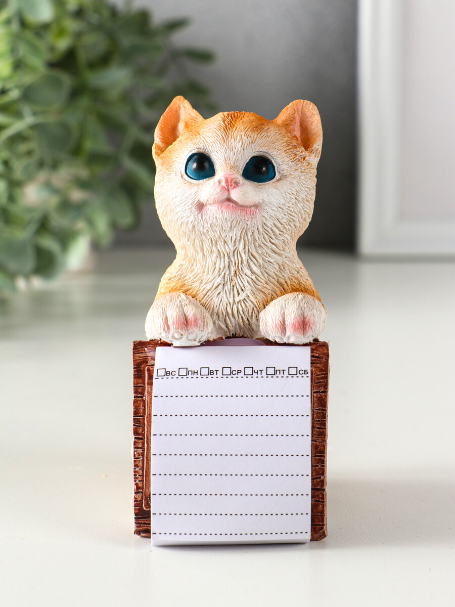 

Фигурка с блокнотом 20 листов, Разноцветный