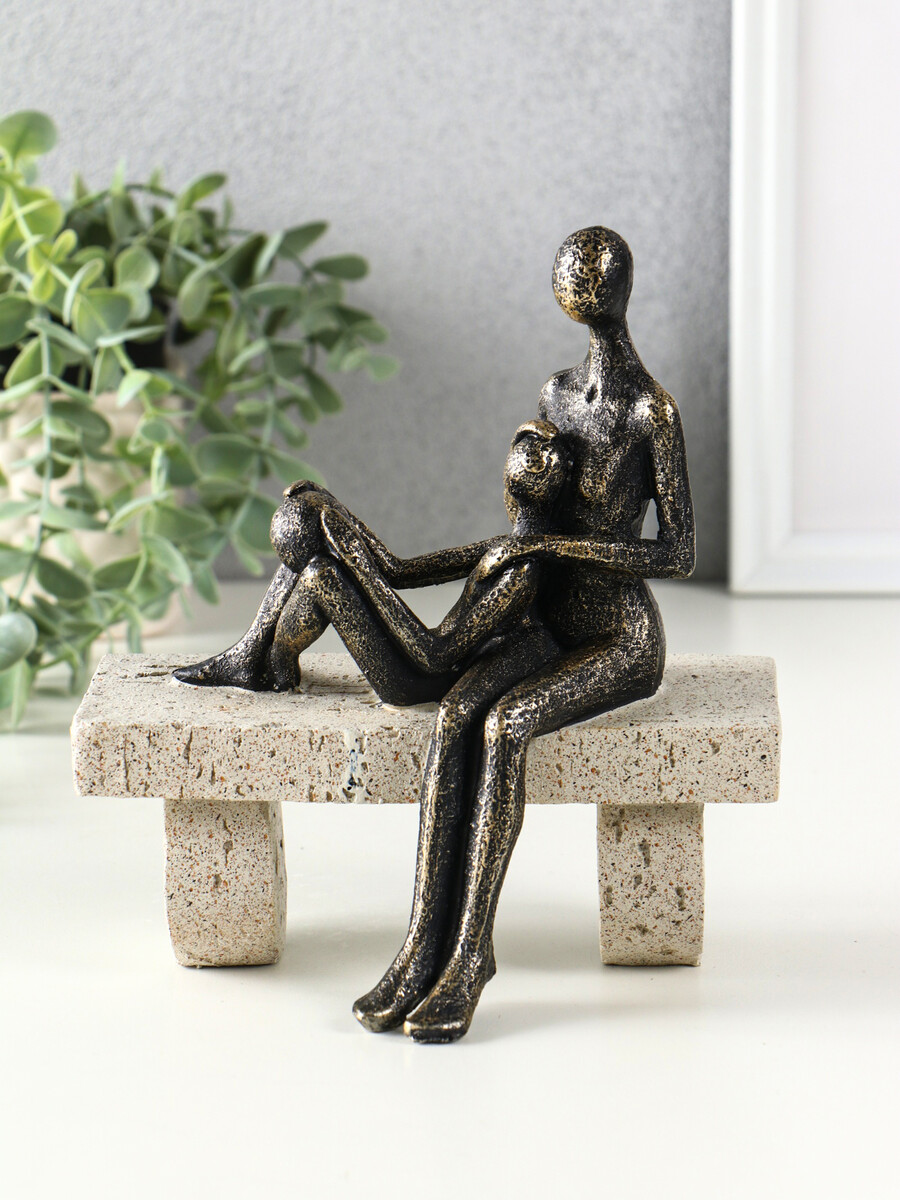 

Фигура полистоун, Бежевый;бронзовый