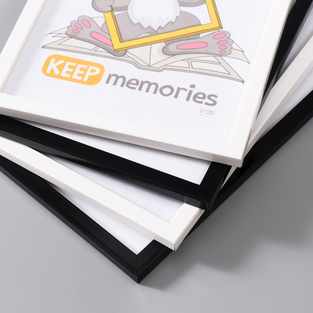 

Набор фоторамок для фото 21×30 см keep memories, Черный;белый