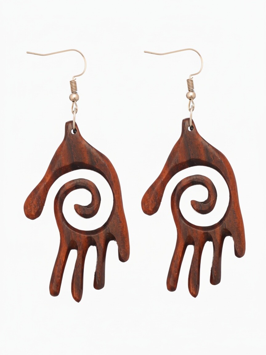 

Серьги, Коричневый