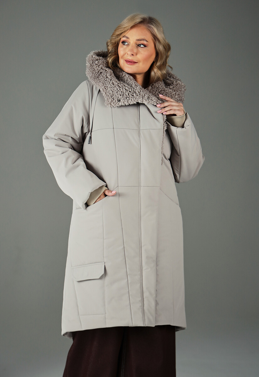 

Пальто, Серый;серо-бежевый