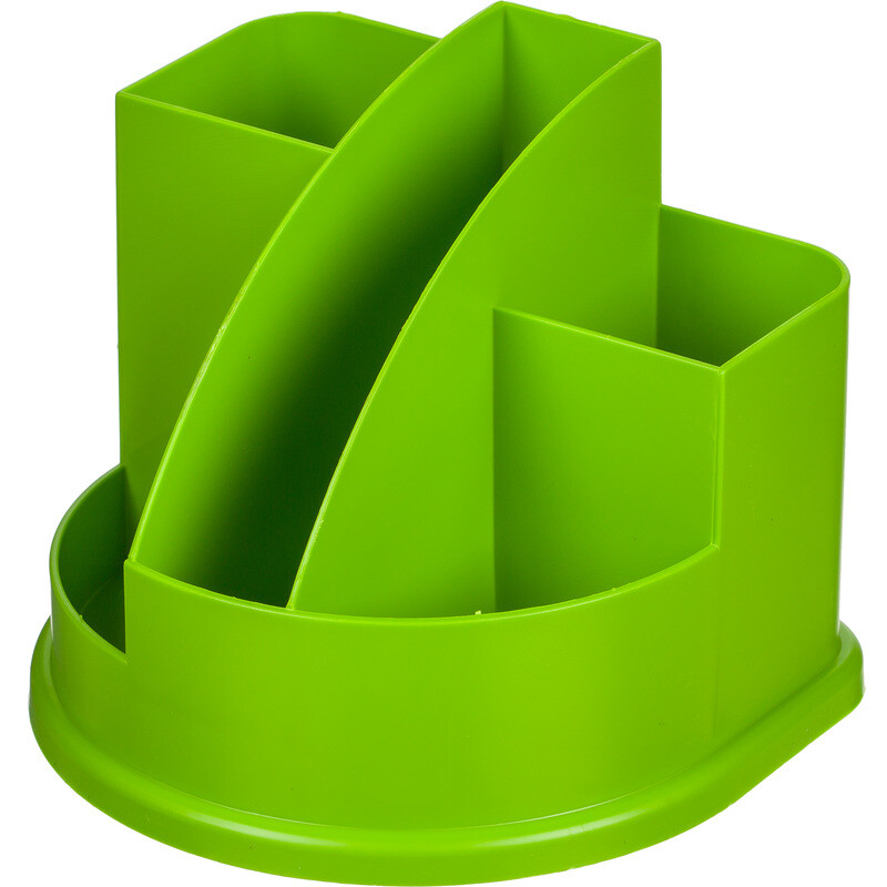 

Подставка-органайзер для канцелярских принадлежностей Attache Fantasy 5 отделений зеленая 10.8x13.2x12.2 см, Зеленый