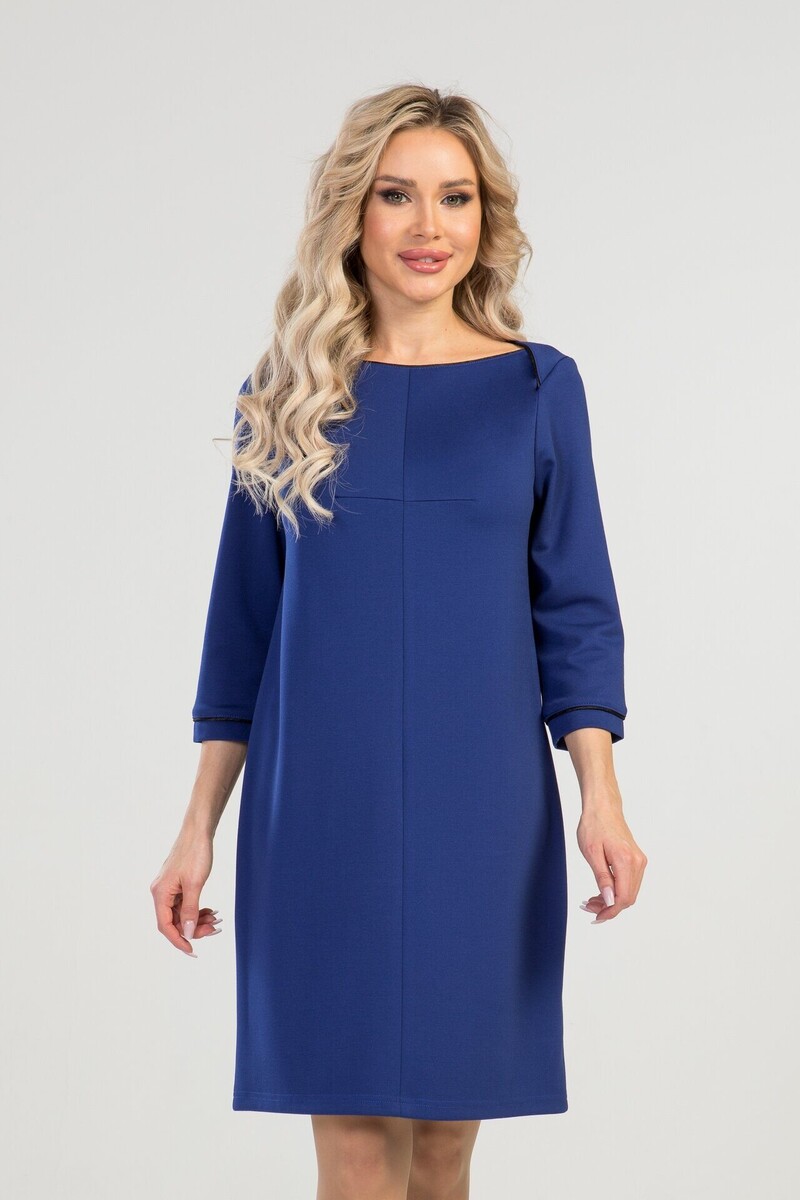 

Платье трикотажное, Синий;синий-электрик