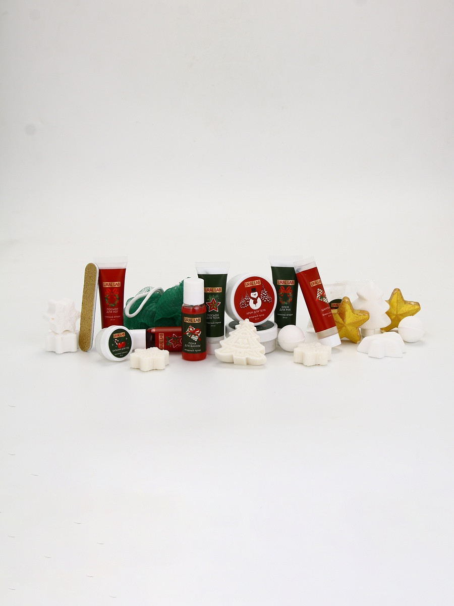 

Адвент-календарь косметики happy new year, 24 предмета, ural lab