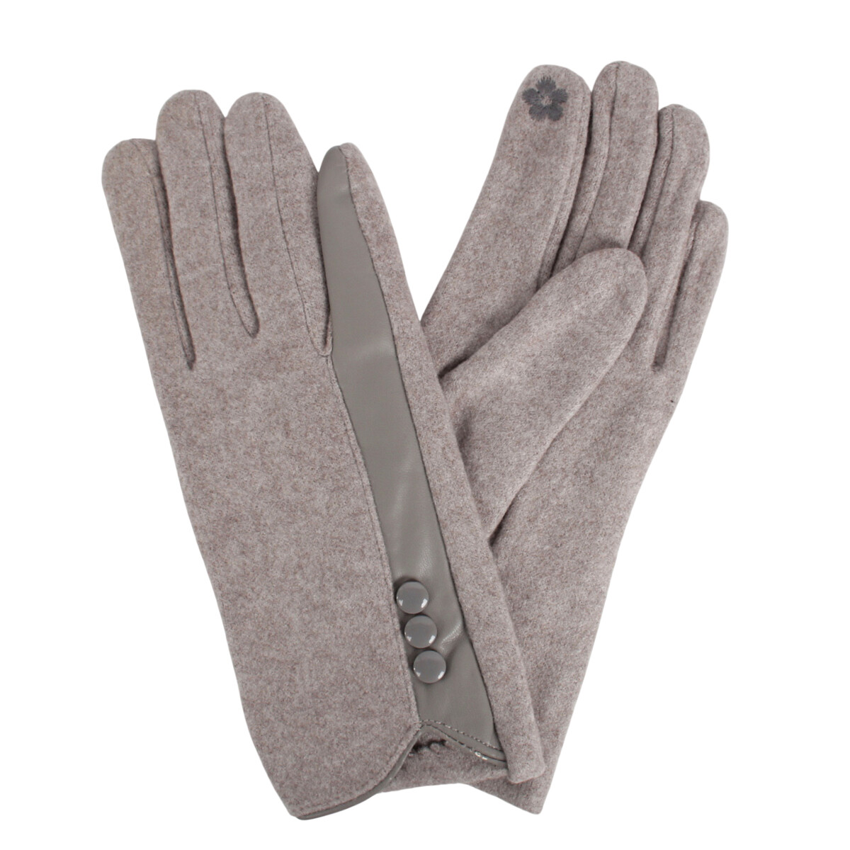 

Перчатки, Бежевый;серый