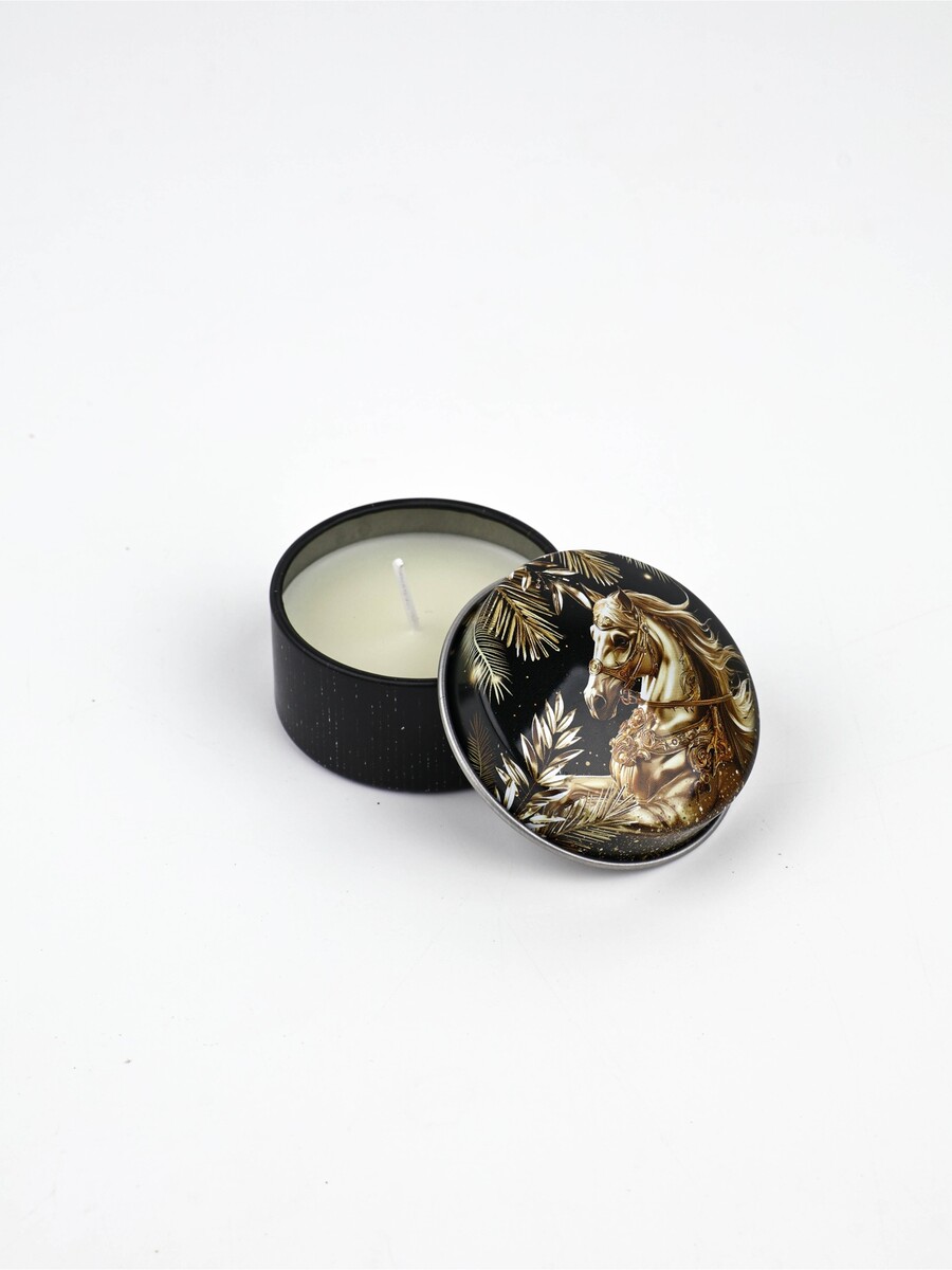 

Свечи в железной банке, Черный