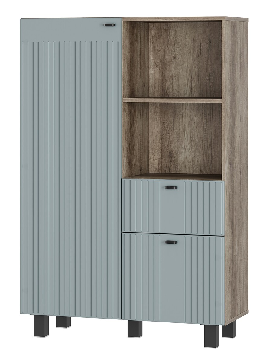 

Шкаф прямой, Голубой;коричневый