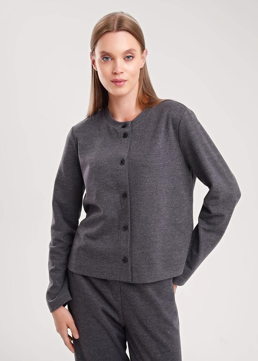 

Жакет, Серый;т.серый/серый