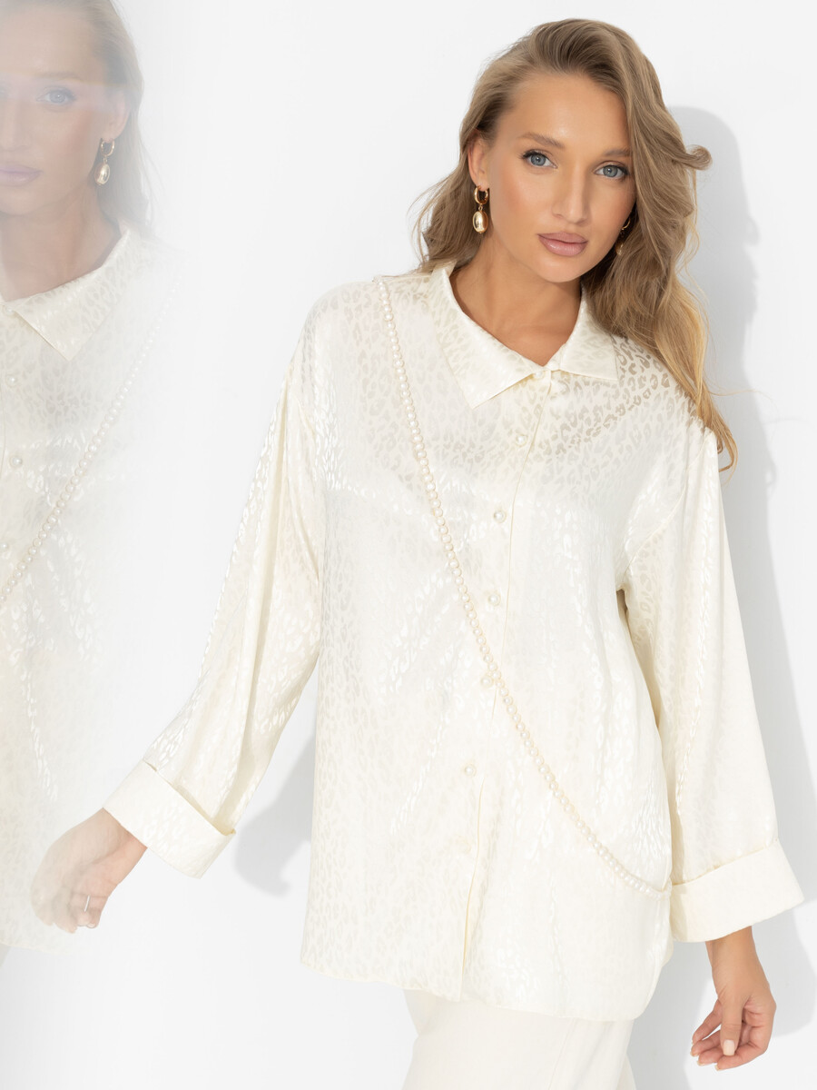 

Блуза, Белый;молочный