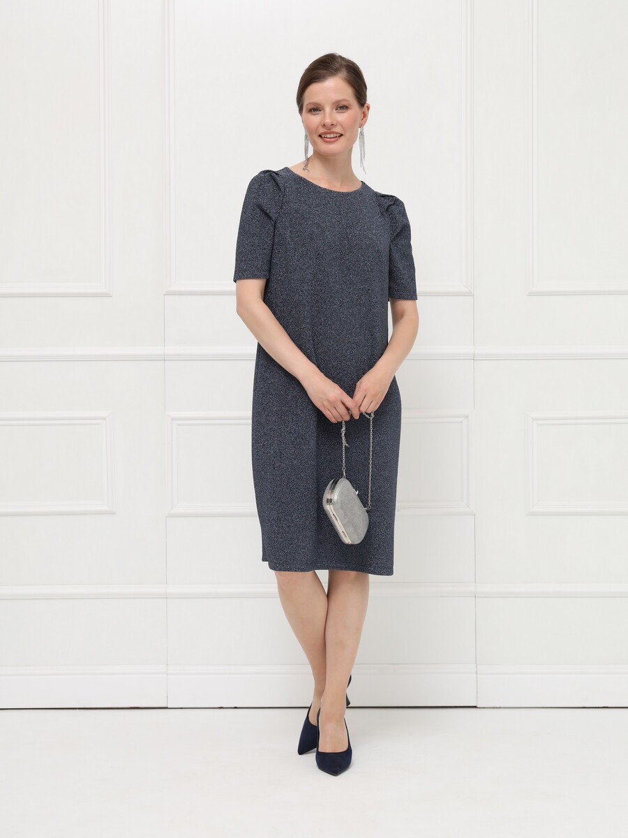 

Платье, Серый;мерцающий синий