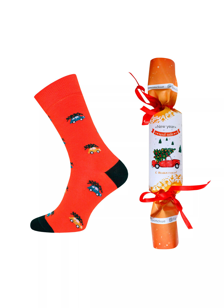 

Носки мужские БРЕСТСКИЕ SOXY 21С4200К NEW YEAR (в виде конфеты), Оранжевый;терракот