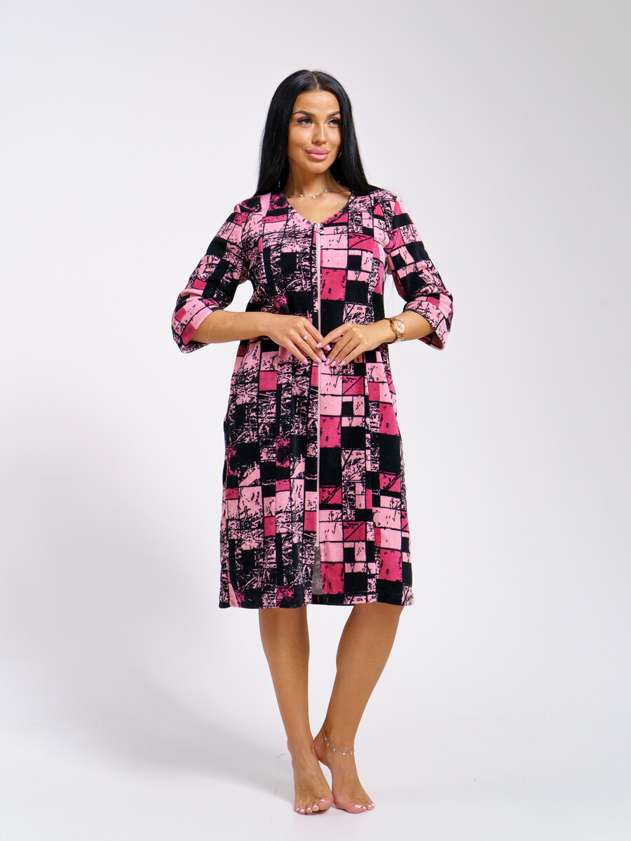 

Халат Азалия, Разноцветный;розовый