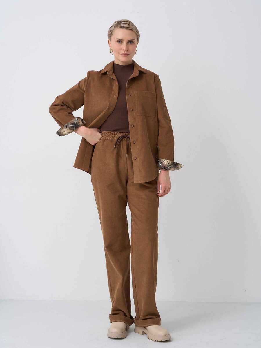 

Брюки, Коричневый;кэмел