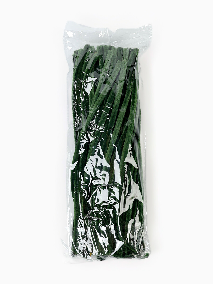 

Синельная проволока, набор 100 шт, размер 1 шт 30х0,8 см, цвет зеленый