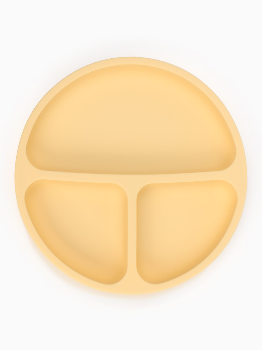 

Тарелка детская секционная, 3 секции, молочный, mum&baby, Бежевый