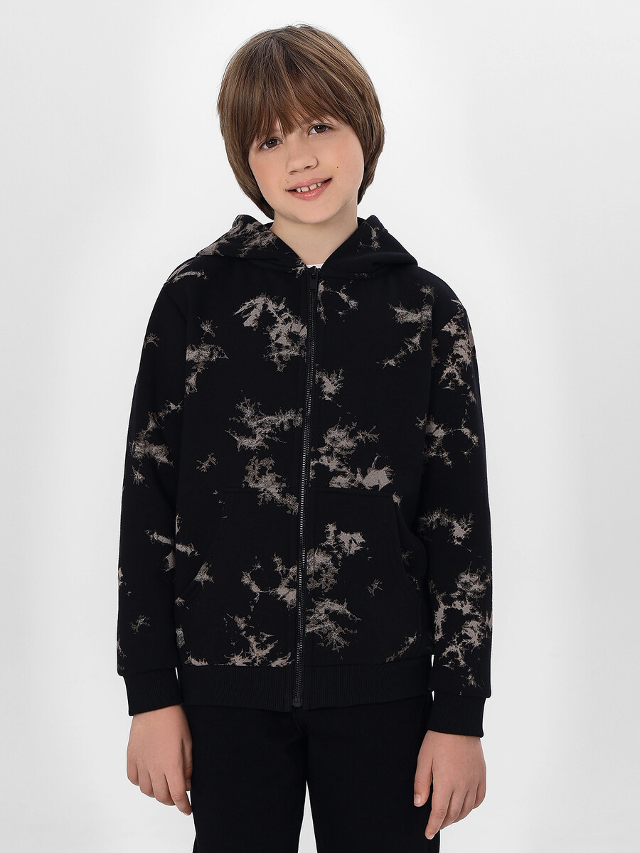 

Жакет для мальчиков, Черный;разводы на черном