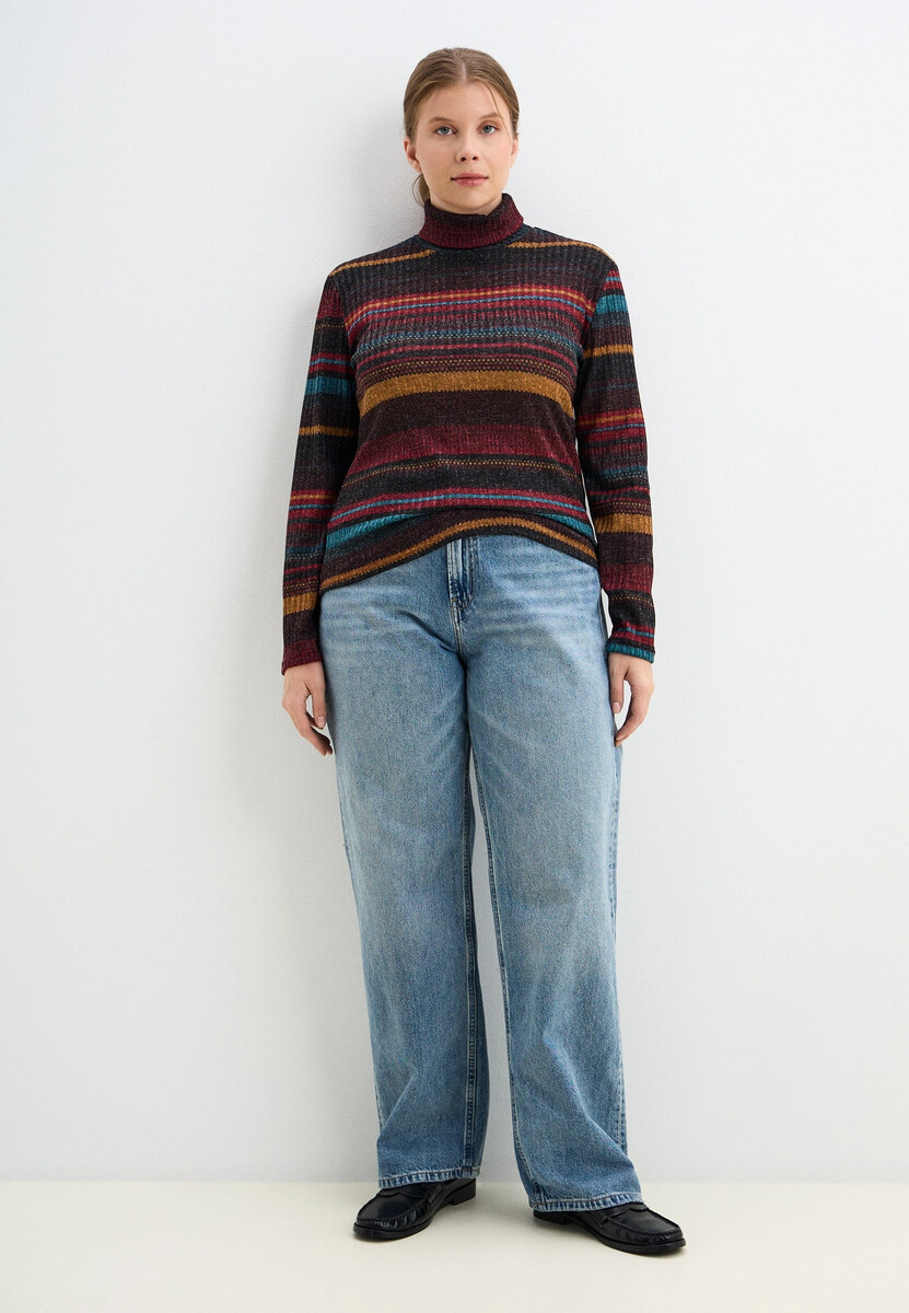 

Водолазка трикотажная Mary, Разноцветный;бордовый/голубой