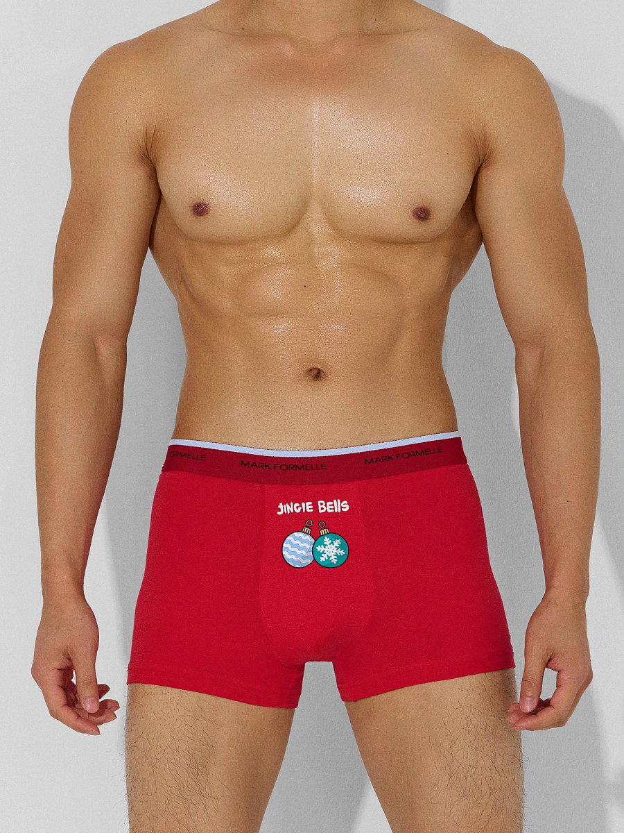 

Трусы мужские, Красный;красный +печать2