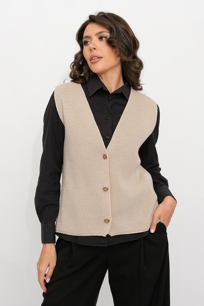 

Жилет, Бежевый